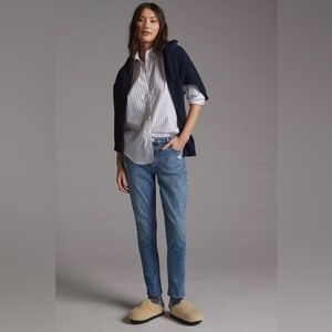 Anthropologie Hudson Lana Boyfriend Ankle Jeans Everlast Blue Size 28